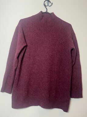 Uniqlo Premium Lambswool High Neck Long Sleeve Tunic Size L